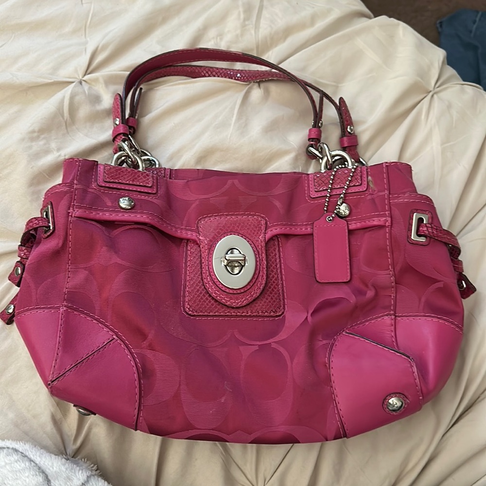 Pink Coach bag Y2K purse